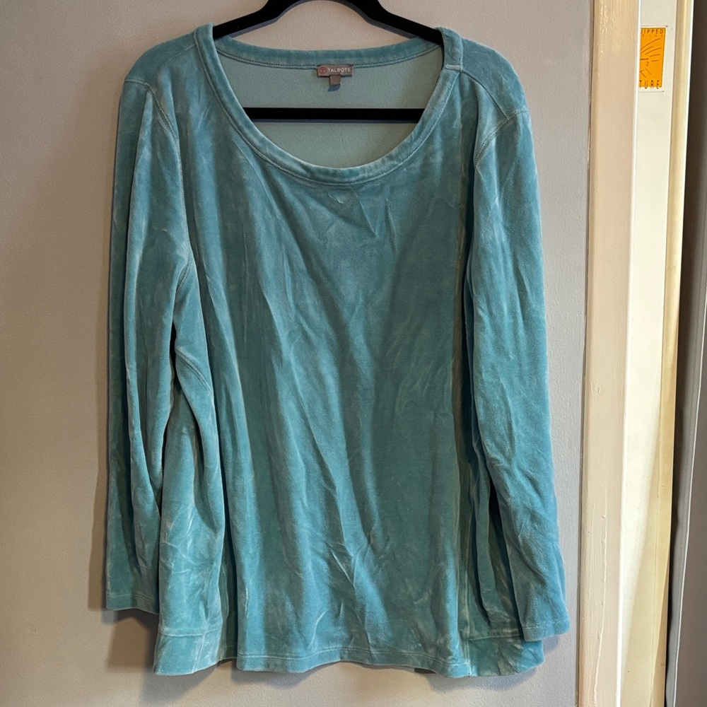 Talbots Teal Long Sleeve Top